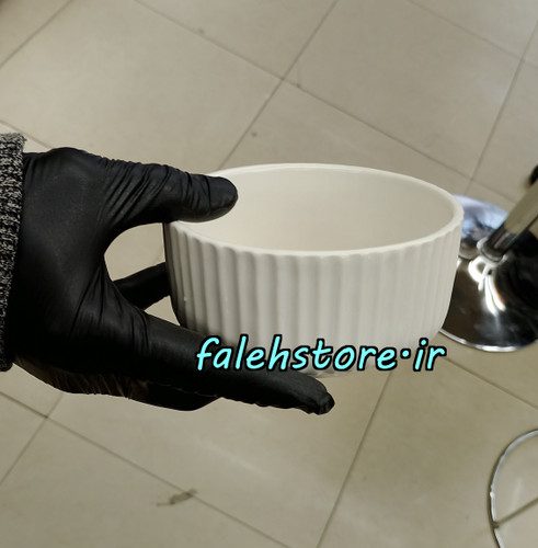 پیاله شیاردار سفید استون ور بن سای 6 عددی