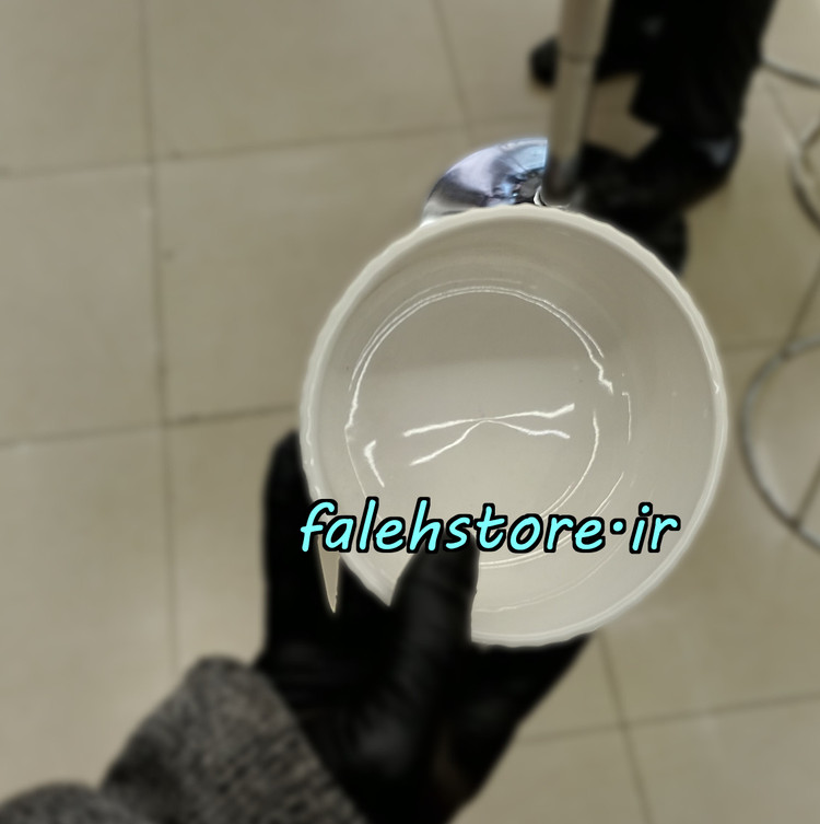 پیاله شیاردار سفید استون ور بن سای 6 عددی