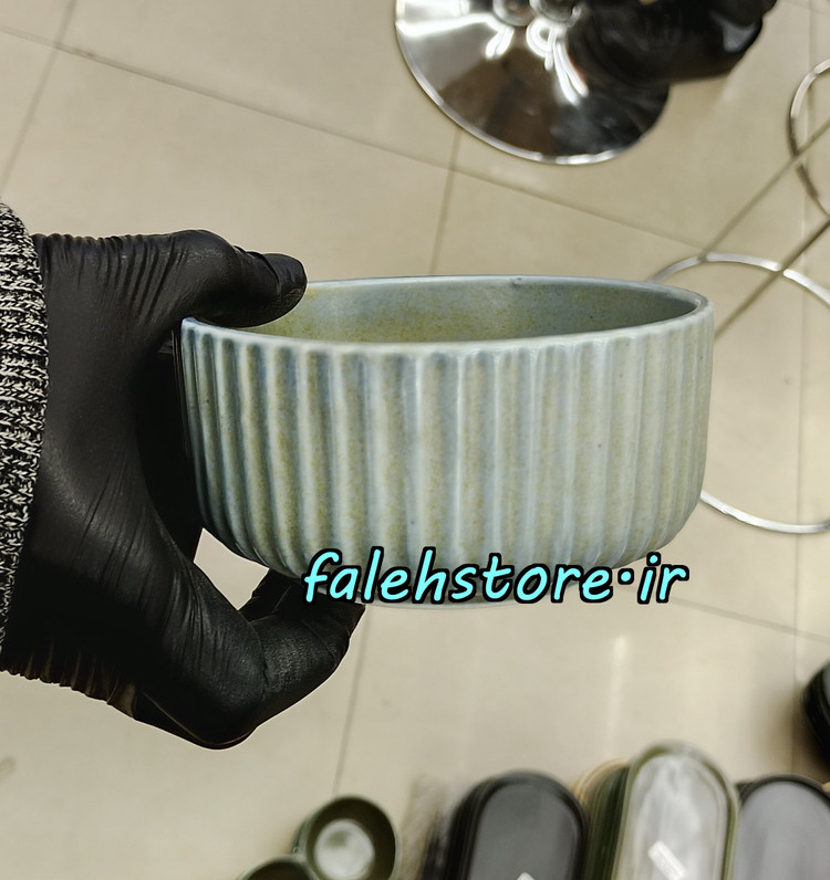 پیاله شیاردار طوسی گرانیتی استون ور بن سای 6 عددی