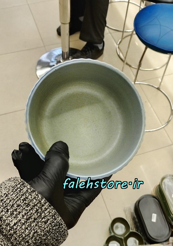 پیاله شیاردار طوسی گرانیتی استون ور بن سای 6 عددی