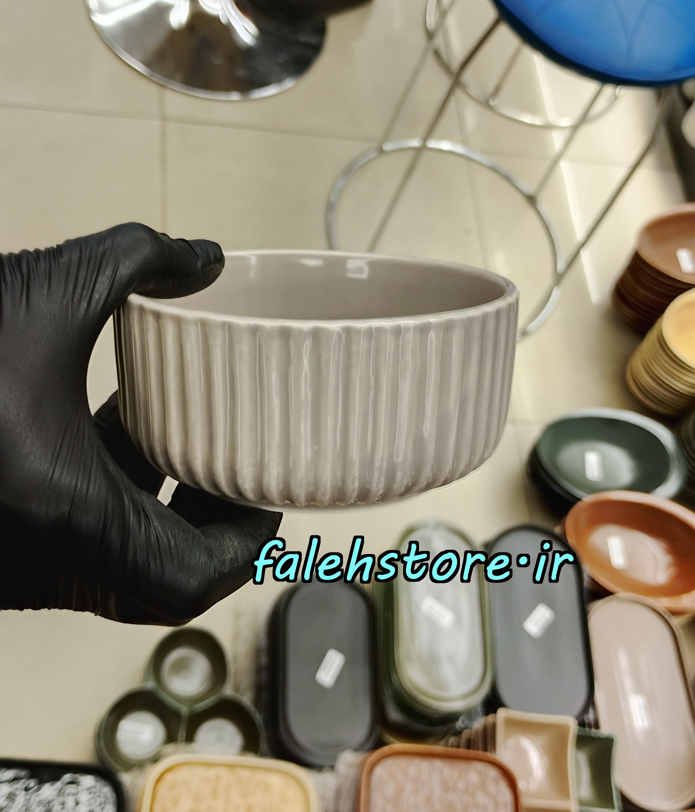 پیاله شیاردار نسکافه ای استون ور بن سای 6 عددی