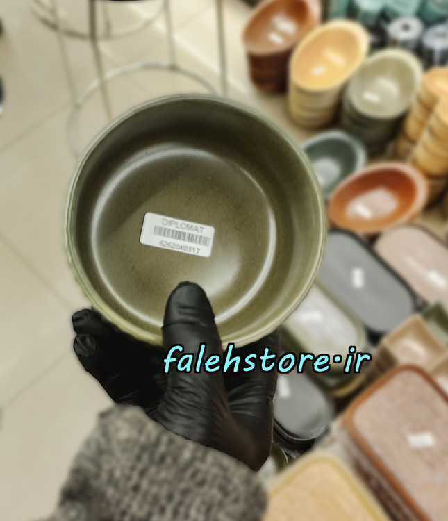 پیاله شیاردار زیتونی گرانیتی استون ور بن سای 6 عددی