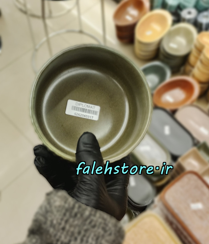پیاله شیاردار زیتونی گرانیتی استون ور بن سای 6 عددی