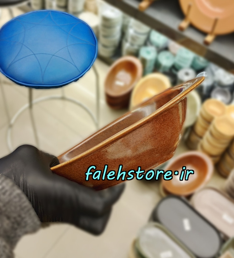 پیاله بادومی قهوه ای گرانیتی استون ور بن سای 6 عددی