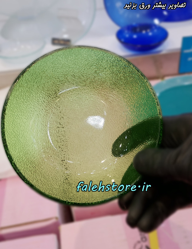 پیاله آرکوفام شیشه ای برفی سبز 6 عددی