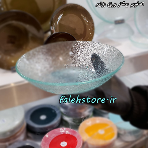بشقاب خورشت خوری آرکوفام شیشه ای مشجر یخی 6 عددی