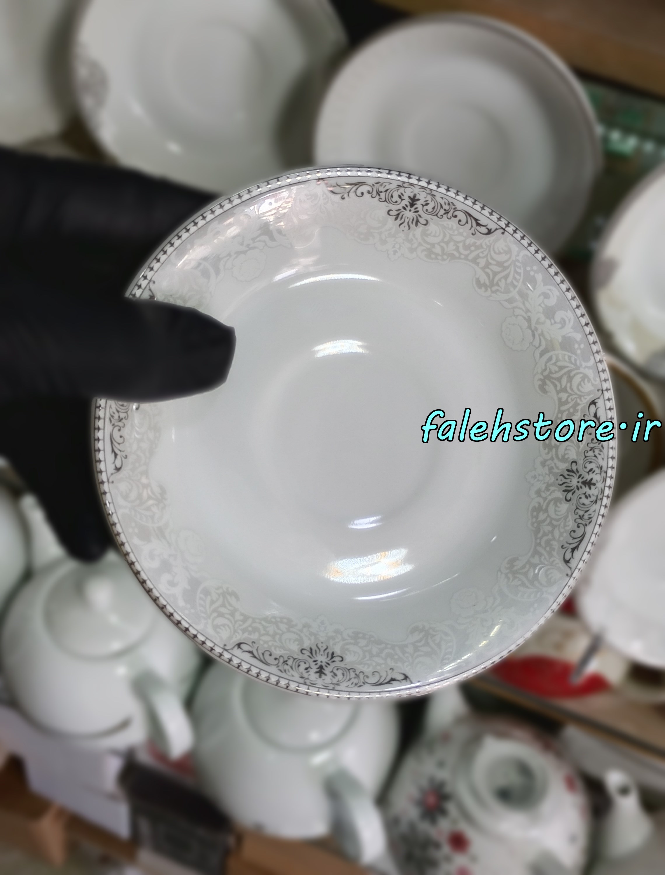 نعلبکی چینی طرح پردیس 6 عددی معمولی