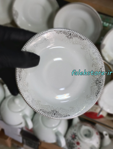 نعلبکی چینی طرح پردیس 6 عددی معمولی
