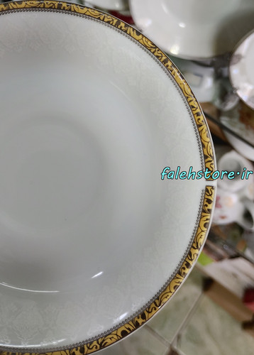 نعلبکی چینی طرح سنتی کارگاهی مدل سمین 6 عددی معمولی