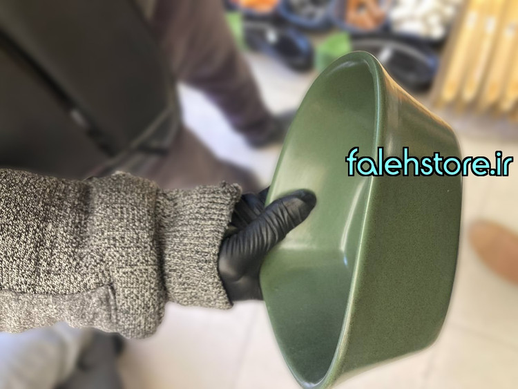 کاسه سرامیکی چهارگوش پاترو استون ور بن سای یشمی گرانیتی 1 عددی