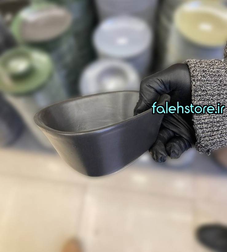 پیاله سرامیکی پاترو استون ور بن سای مشکی 1 عددی