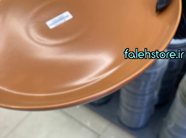 دیس سرامیکی گرد استون ور قهوه ای مات بن سای 1 عددی