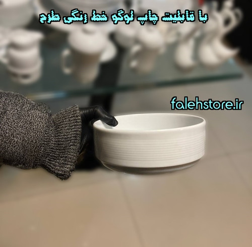 کاسه سوپ چینی تقدیس گرد استوانه سفید 16 سانتی هتلی 6 عددی