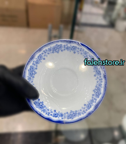 نعلبکی چینی زرین طرح ماهور 6 عددی