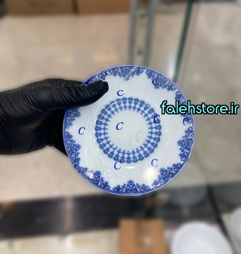 نعلبکی چینی زرین طرح سمرقند 6 عددی