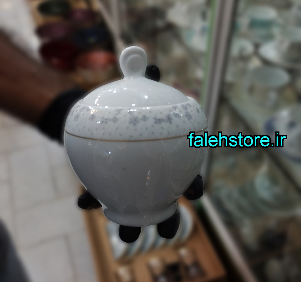 قندان چینی زرین طرح برایدال گرد 1 عددی