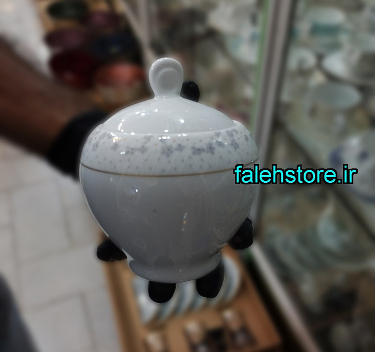 قندان چینی زرین طرح برایدال گرد 1 عددی