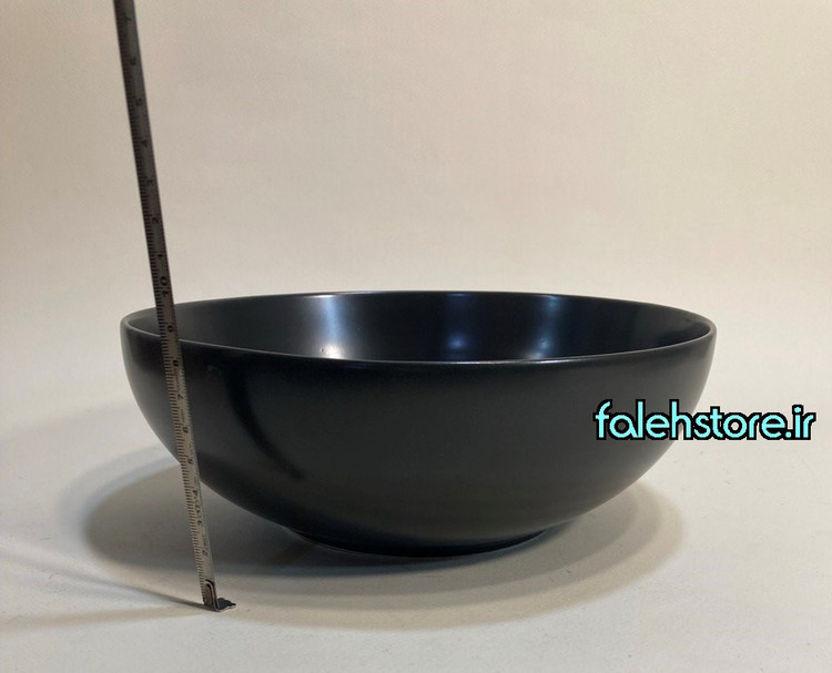 کاسه سالاد مشکی مات استون ور بن سای 1 عددی
