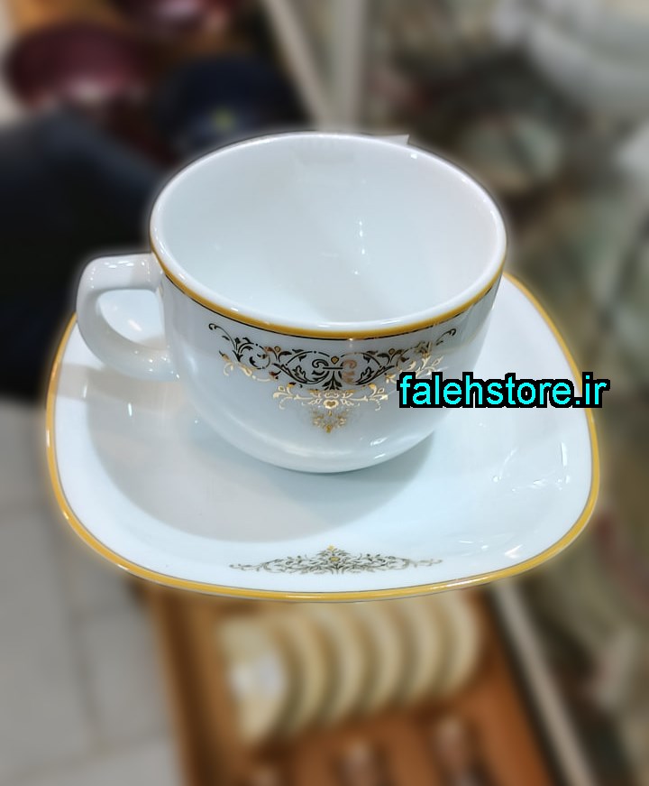 فنجان چای خوری چینی زرین طرح مونت کارلو 6 عددی