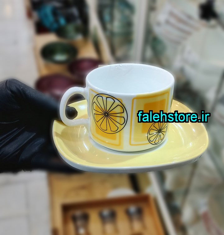 فنجان چای خوری چینی زرین طرح سیترون