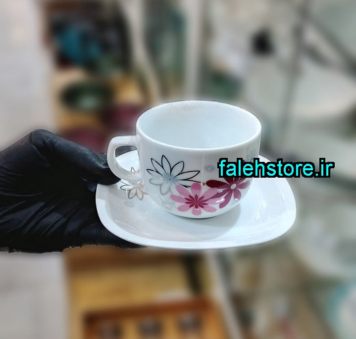 فنجان چای خوری چینی زرین طرح ویلا