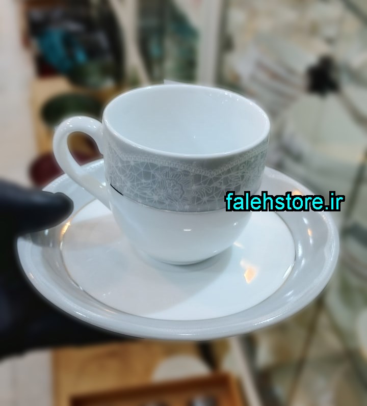 فنجان قهوه خوری چینی زرین طرح ایزابل