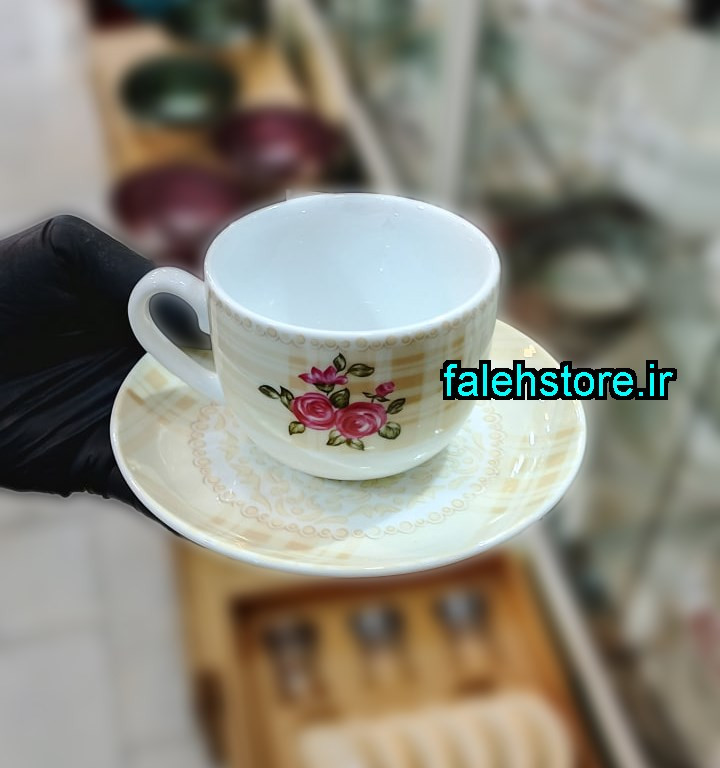 فنجان چای خوری چینی زرین طرح هلن