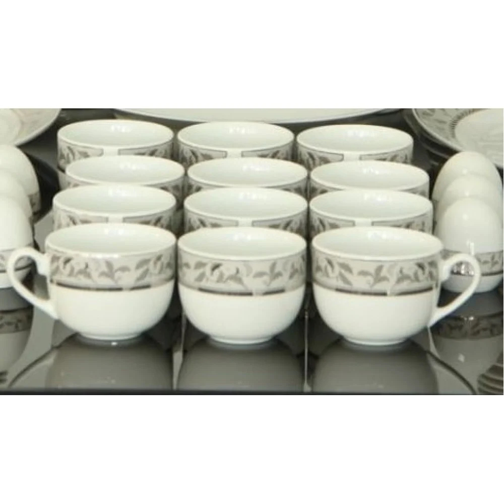 فنجان چای خوری چینی زرین طرح سیلور سان 6 عددی