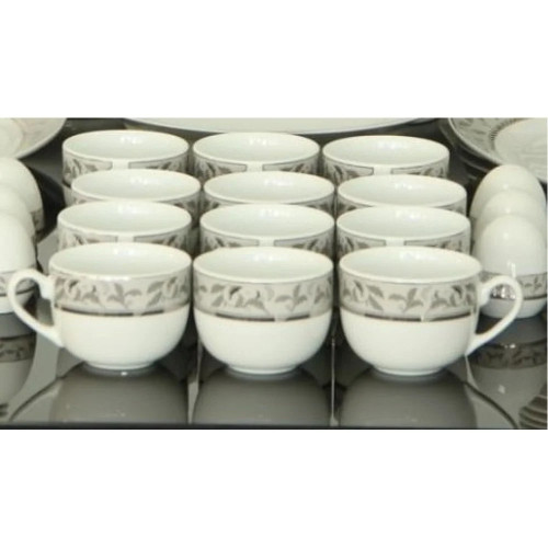 فنجان چای خوری چینی زرین طرح سیلور سان 6 عددی