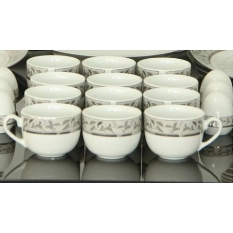 فنجان چای خوری چینی زرین طرح سیلور سان 6 عددی