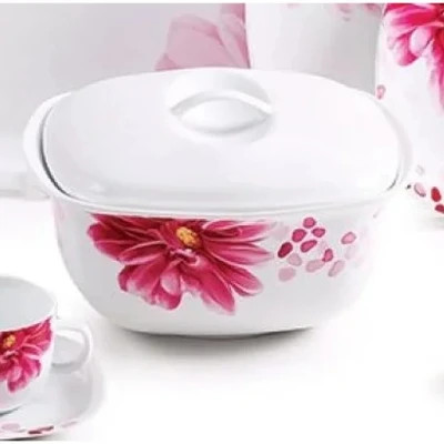 سوپ خوری چینی زرین طرح آنجلیکا چهارگوش 1 عددی