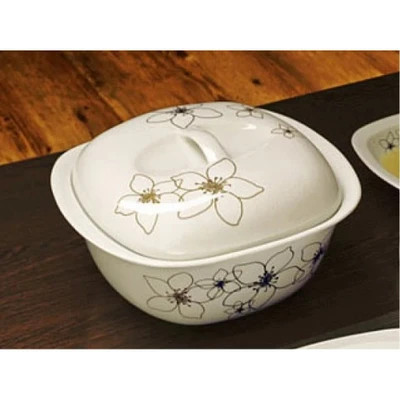 سوپ خوری چینی زرین طرح آرتمیس طلایی چهارگوش 1 عددی