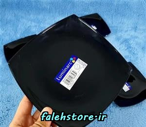 بشقاب پیش دستی لومینارک فرانسه کوادراتو مشکی 6 عددی