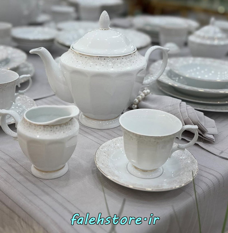 فنجان چای خوری چینی زرین طرح کاررا 6 عددی