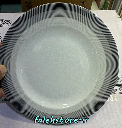 بشقاب پیش دستی چینی زرین سیلورلاینر 6 عددی