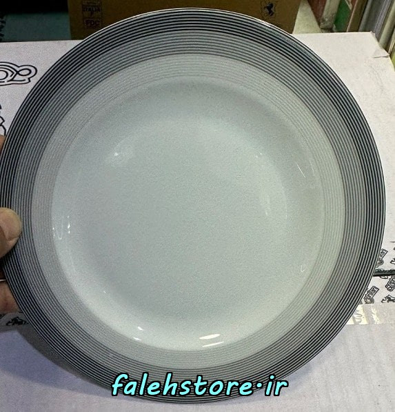 بشقاب پیش دستی چینی زرین سیلورلاینر 6 عددی